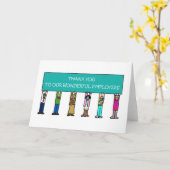 Covid 19従業員に感謝 カード (黄色い花)