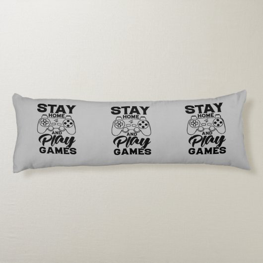 COVID 19検疫ゲーマーギフト – ホームステイ ボディピロー (裏面)