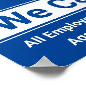 COVID-19気にの予防接種を受けた職場 ポスター (角)