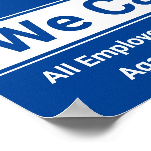 COVID-19気にの予防接種を受けた職場 ポスター (角)