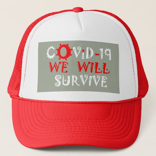 COVID-19生き延び – 強さと回復力 キャップ (正面)