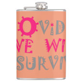 COVID-19生き延び – 強さと回復力 フラスク (正面)