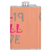 COVID-19生き延び – 強さと回復力 フラスク (裏面)