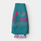 COVID-19生き延び – 強さと回復力 ボトルクーラー (正面)