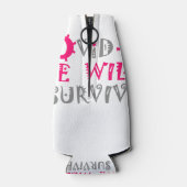 COVID-19生き延び – 強さと回復力 ボトルクーラー (裏面)