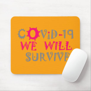 COVID-19生き延び – 強さと回復力 マウスパッド