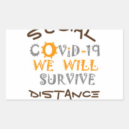 COVID-19生き延び – 強さと回復力 ラウンドシール