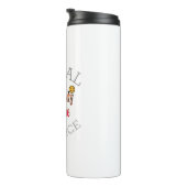 COVID-19生き延び – 強さのメッセージ タンブラー (回転右)