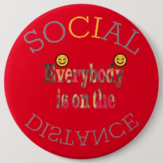 COVID-19生き延び – 強さのメッセージ 缶バッジ (正面)