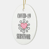COVID-19生存コロナウイルスI生き延び型 セラミックオーナメント (左)