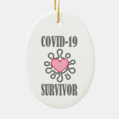 COVID-19生存コロナウイルスI生き延び型 セラミックオーナメント (裏面)