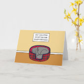 Covid 19自己隔離の漫画の猫の眠り カード (黄色い花)