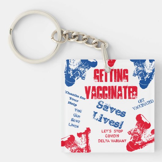 COVID-19 キーチェーン (正面)