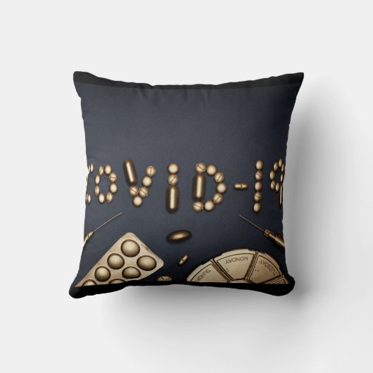 Covid-19 クッション (裏面)