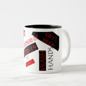 Covid-19 ツートーンマグカップ (正面右)