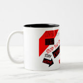 Covid-19 ツートーンマグカップ (左)