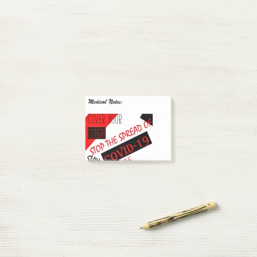 Covid-19 ポストイット (デスク上)