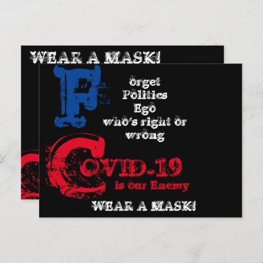 COVID-19 ポストカード (正面/裏面)