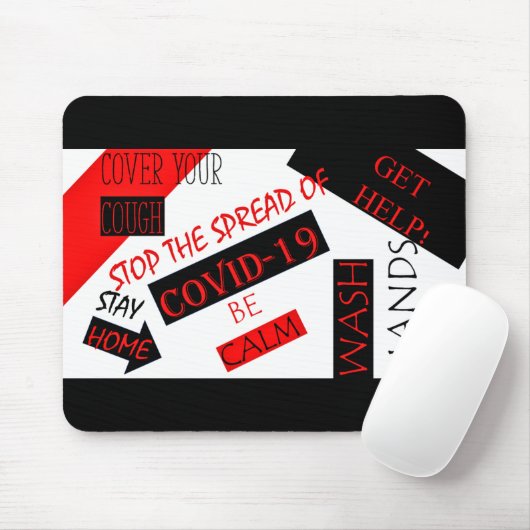 Covid-19 マウスパッド (マウス)