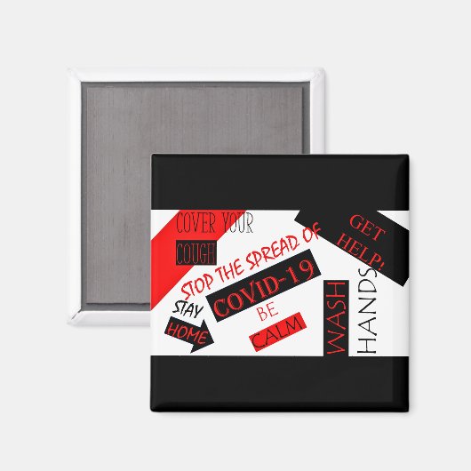 Covid-19 マグネット (正面/裏面)