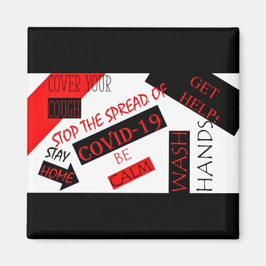 Covid-19 マグネット (正面)