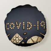 Covid-19 ラウンドクッション (裏面)