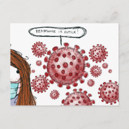 COVID-19:抵抗は無駄だ！ ポストカード