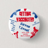 COVID-19 缶バッジ (正面)