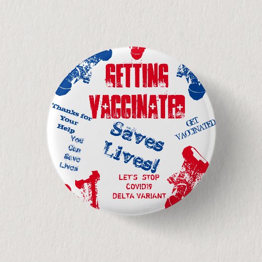 COVID-19 缶バッジ (正面)