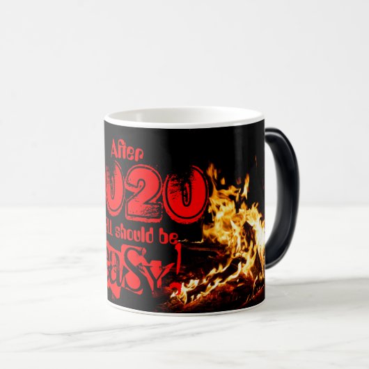 COVID-19: 2020年の地獄の後は簡単! モーフィングマグカップ (正面右)