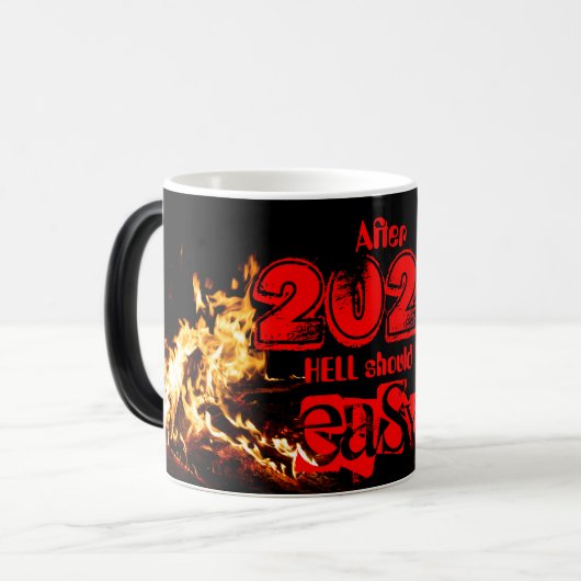 COVID-19: 2020年の地獄の後は簡単! モーフィングマグカップ (正面左)