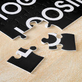 COVID-19 ~ Black and White Typography ジグソーパズル (側面)