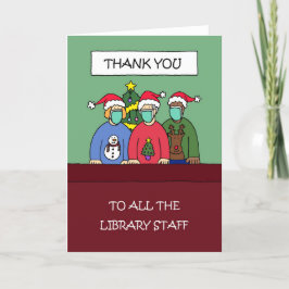 Covid 19 Christmas Thank You to Library Satff シーズンカード