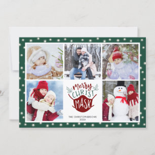 COVID-19 ChristMASKメリー Fairy Lights 5写真 シーズンカード