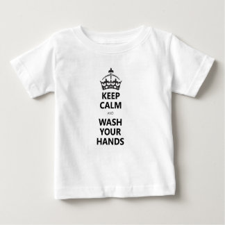 covid-19 keep calm and wash your hands t-shirt ベビーTシャツ