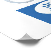 Covid 19 Pizzeria Storeオープンサインのポスターマット ポスター (角)