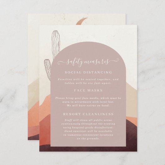 Covid 19 Safety Maskソーシャル配布情報 エンクロージャーカード (正面/裏面)