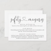 Covid 19 Safety Maskソーシャル配布情報 エンクロージャーカード (正面/裏面)