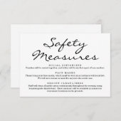 Covid 19 Safety Maskソーシャル配布情報 エンクロージャーカード (正面/裏面)