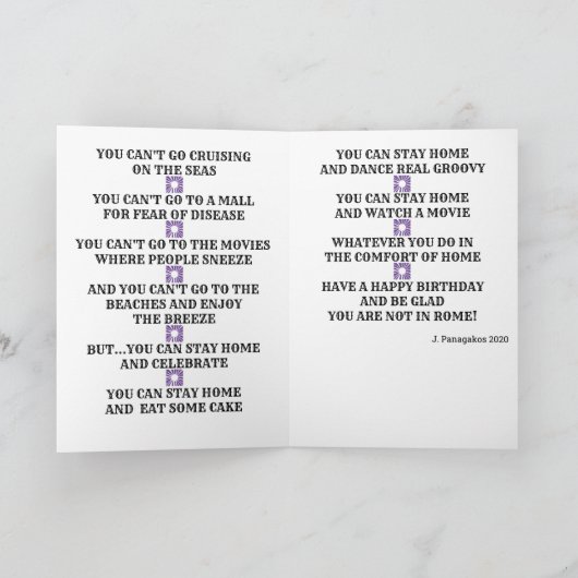 Covid-19 Time Capsule with the Mona Lisa カード (内部)