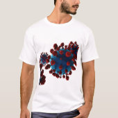 COVID-19 Variant Tシャツ：情報に基づく安全な滞在 Tシャツ (正面)