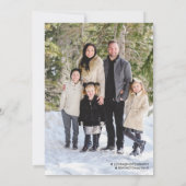 Covid Crismas Card、検疫ホリデーカード 案内状 (裏面)