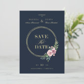 Covid Details Romantic Elegant Pink Floral Wreath (スタンド正面)