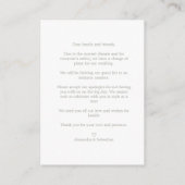 Covid Details Sophisticated Coral Elegant Branches エンクロージャーカード (裏面)