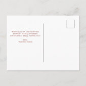 Covid Holidaysの画面からフォトグリーティング ポストカード (裏面)