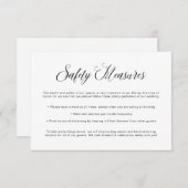 Covid Safetyのガイドライン|結婚のマスク情報 エンクロージャーカード (正面/裏面)