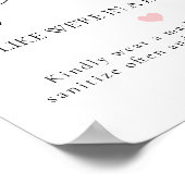 Covid Social Distancing結婚披露宴サイン ポスター (角)