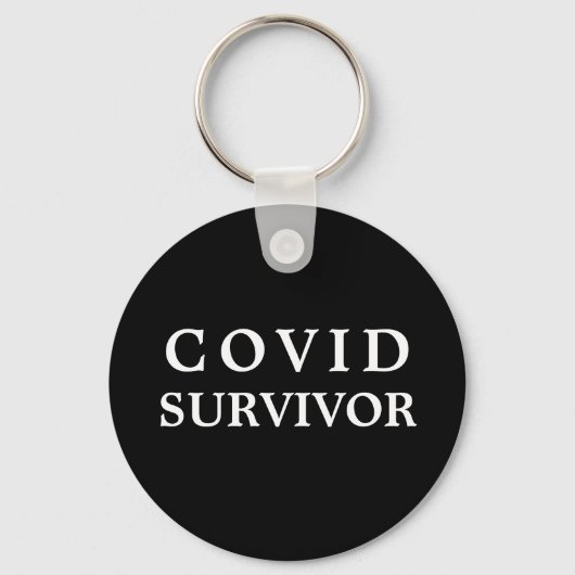 Covid Surviver - I 生き延び Covid-19ウイルス キーホルダー (正面)