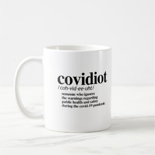 Covidiot定義 コーヒーマグカップ