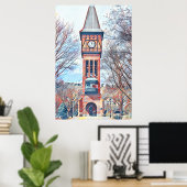 Covington, KY Goebel Park Clock Tower 絵を描's ポスター (ホームオフィス)